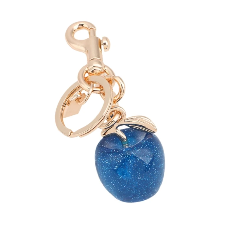 Шикарный брелок в стиле синих яблок прочные брелоки для повседневного ношения
