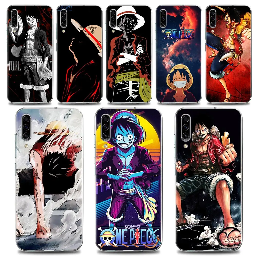 

Cute Cartoon luffy Phone Case for Samsung A02 A10 A20e A30 A40 A50 A70 Note 8 9 10 20 Plus Lite Ultra 5G TPU Case Bandai