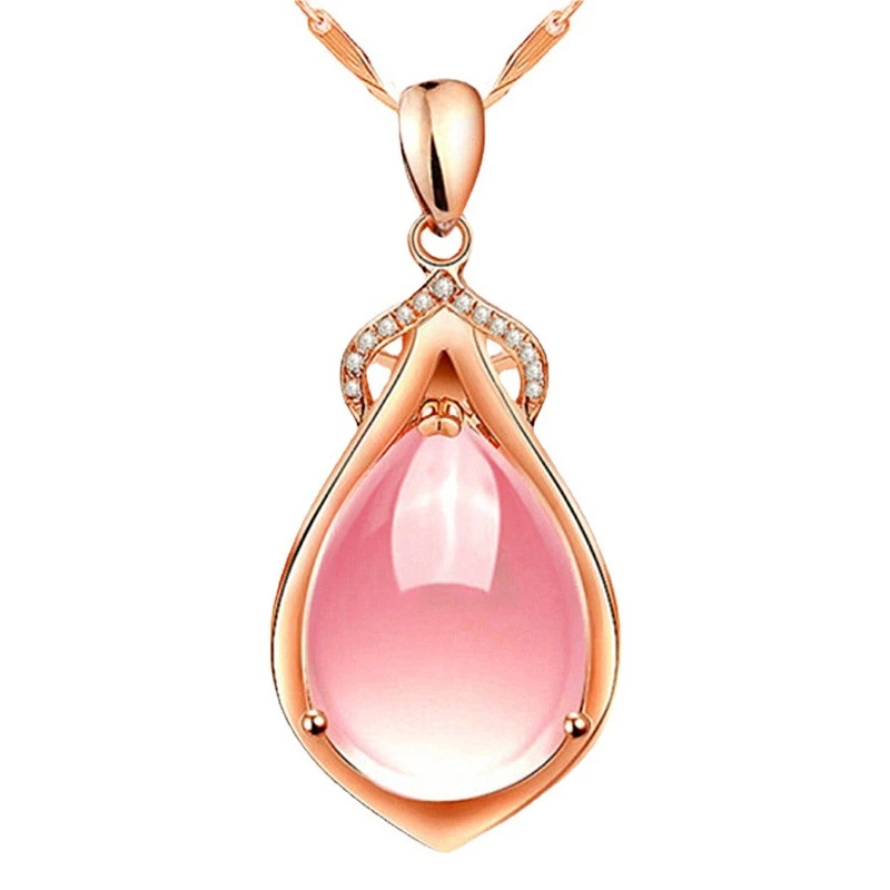

Top Quality RoseGold Color Women Necklace Fashion Hibiscus Pendant Necklaces For Women Lover Anniversary Party Jewelry Gifts