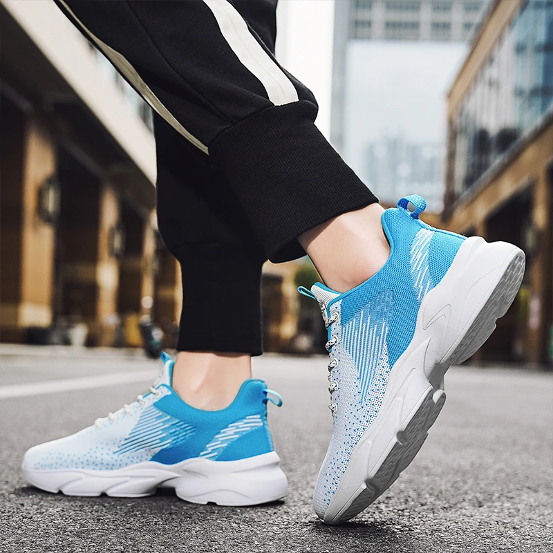 New Mens Fashion Air Cushion Breathable Mesh Running Shoes Men Outdoor Sports Athletic Sneakers Work Out