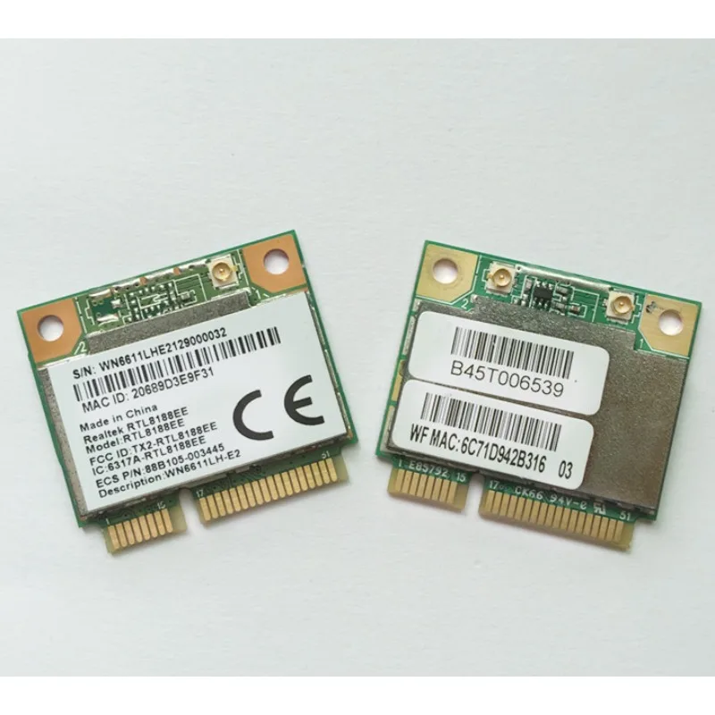 Оригинальный аккумулятор для ноутбука Realtek RTL8188EE MINI PCI-E, сетевая карта, модуль Wi-Fi RTL8188CE