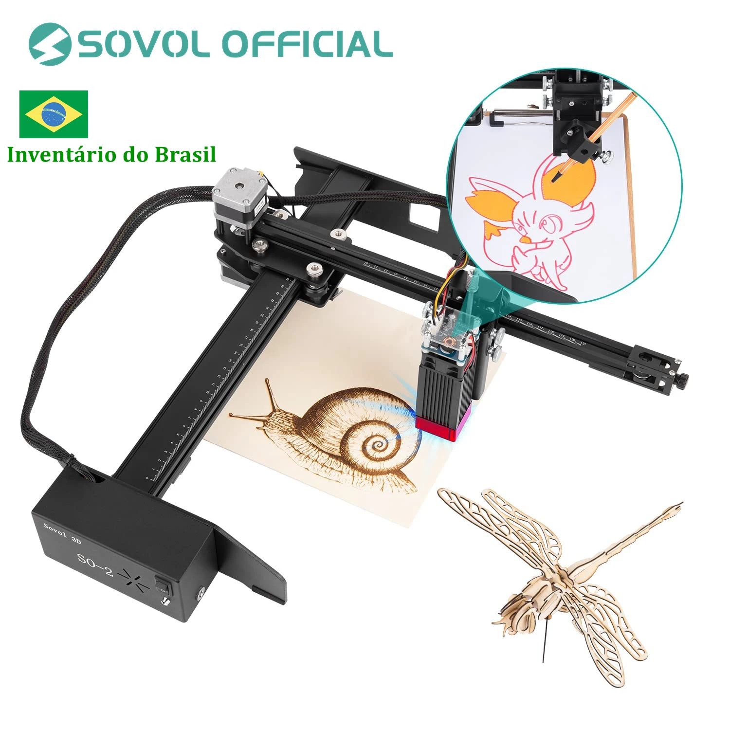 

Sovol SO-2 Assembled DIY XY Plotter Pen Drawing Writing Machine Handwriting Robot Kit High Precision CNC Intelligent Draw Bot