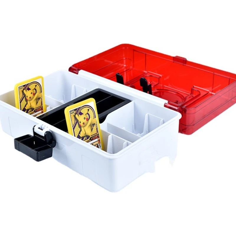 Новый пластиковый бокс для карточек Pokemon большой емкости, детские игрушки, серия игр испанский покер, хранение, подарки на день рождения, праздники и Рождество.