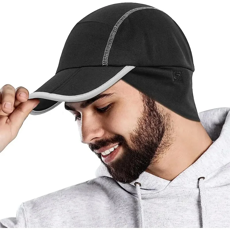 Флисовая Бейсболка Унисекс Складная Зимняя Шапка Gadiemrens С Двусторонними Ушками