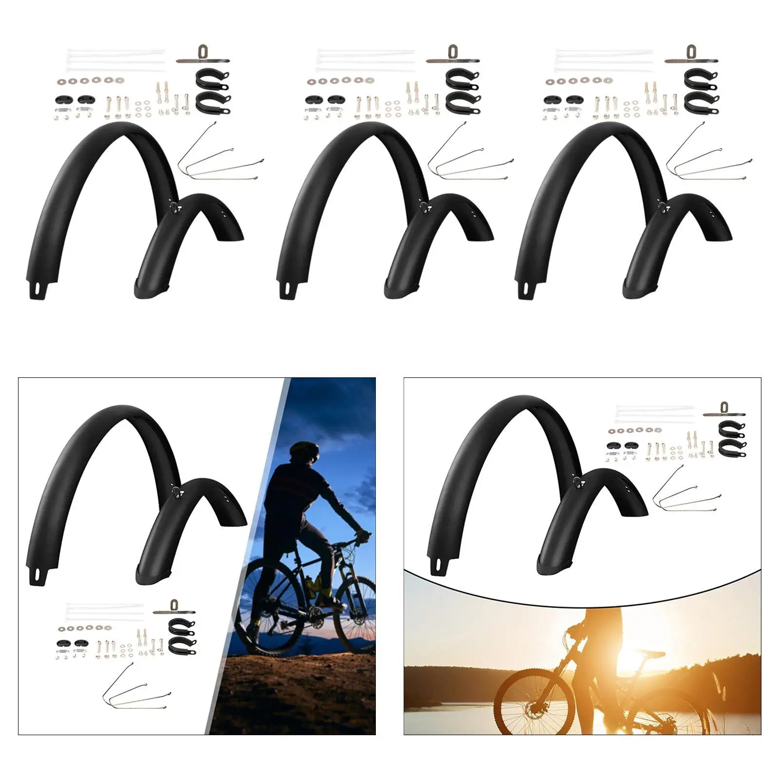 Велосипедные крылья заменяют передние и задние брызговики полное покрытие с