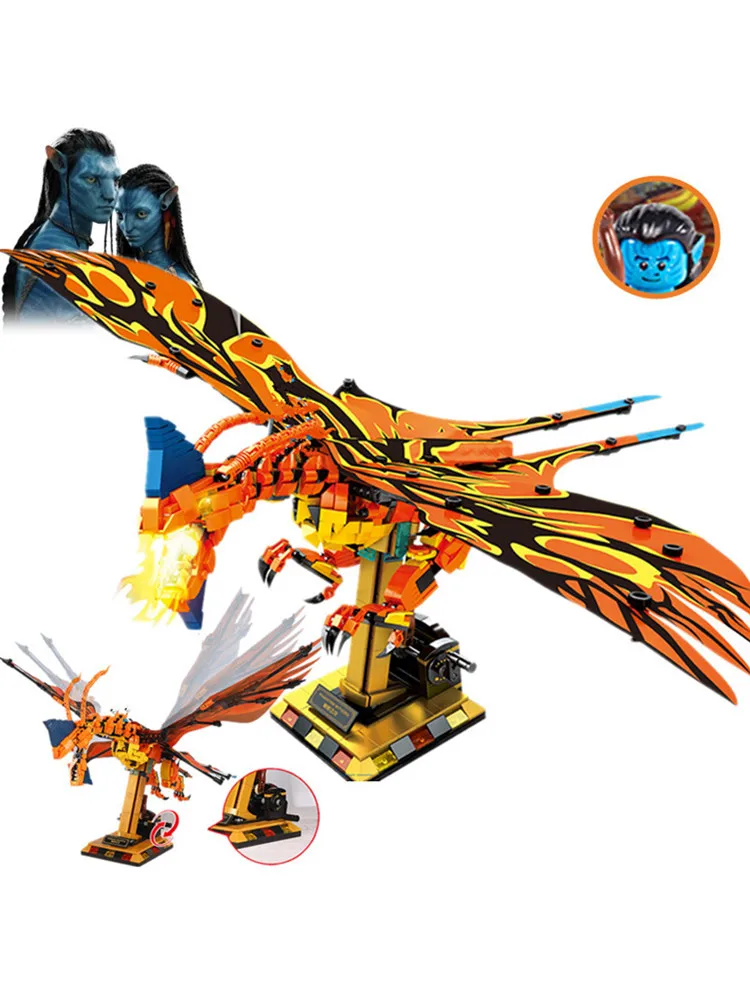 Miniso Disney Аватары Птерозавр Драконы Подсветченный мир Модель Строительные блоки