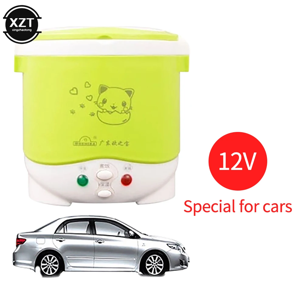 

1L Rice Cooker Used in House 110v to 220v or Car 12v to 24v Enough for Two Persons With English Instructions