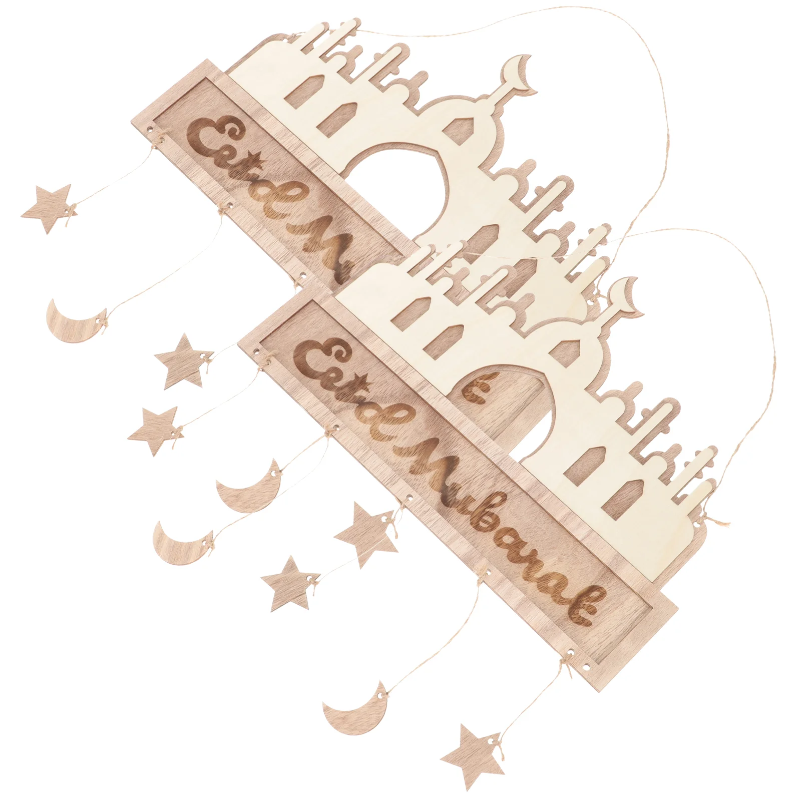 

Ramadan Eid Hanging Wooden Mubarak Muslim Ornaments Sign Supplies Islam Decor Decorations Decoration Party Tree Pendants Cutout