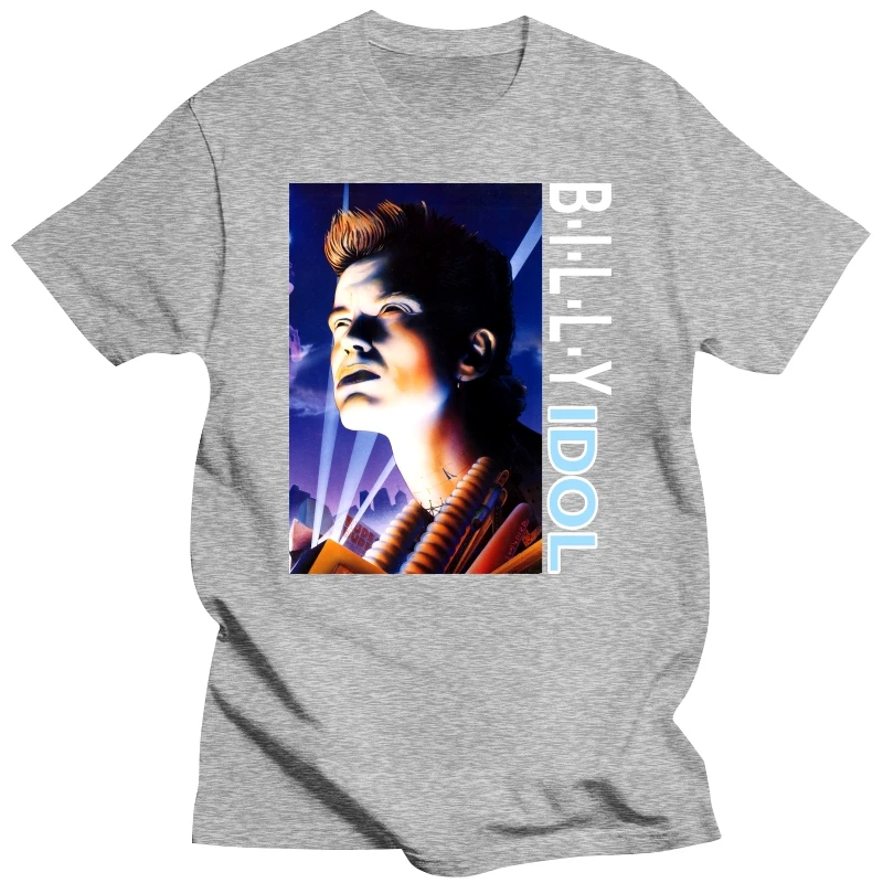 Винтажная рубашка Billy Idol 90s Size X Large vtg черная футболка рок-группы Sz XL (Bon Jovi Van Halenhard