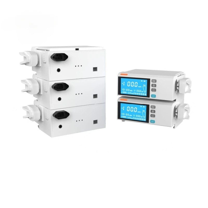 Manhua 4.3'' Big Screen Best Price Portable Medical Icu Injector Pump For Clinic