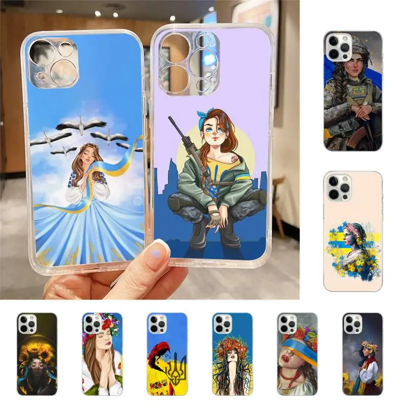 

Ukraine Girl Phone Case For Iphone 7 8 Plus X Xr Xs 11 12 13 Se2020 Mini Mobile Iphones 14 Pro Max Case