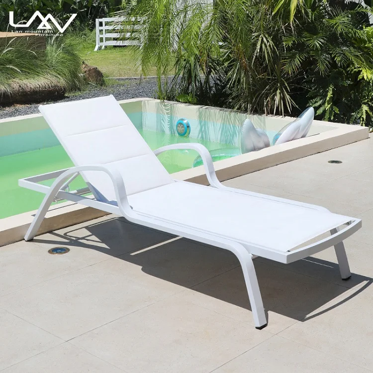 Современный открытый сад пляжное кресло с откидной спинкой роскошный отель