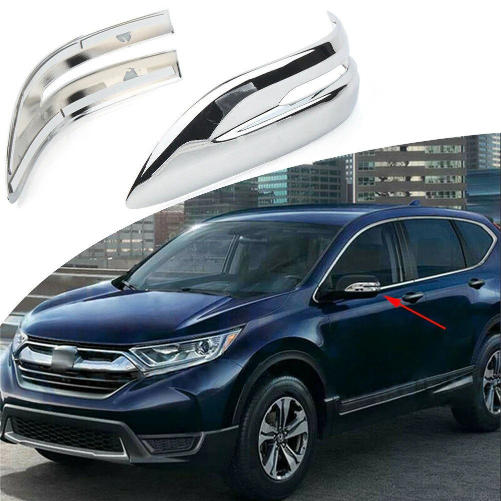 

Chrome Side Rearview Mirror Stripe Cover Trim For CRV 2017-2020 2021 Car Rear View Mirror Cover Trim Note:
