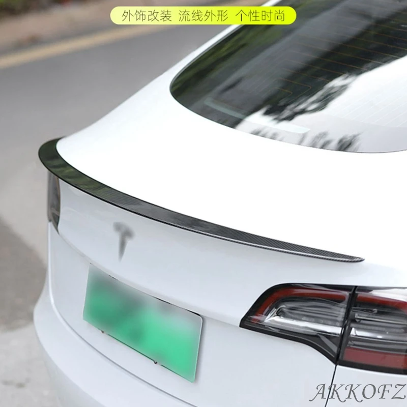 Для Tesla Model3/Model Y высококачественный АБС-материал углеродное волокно черный