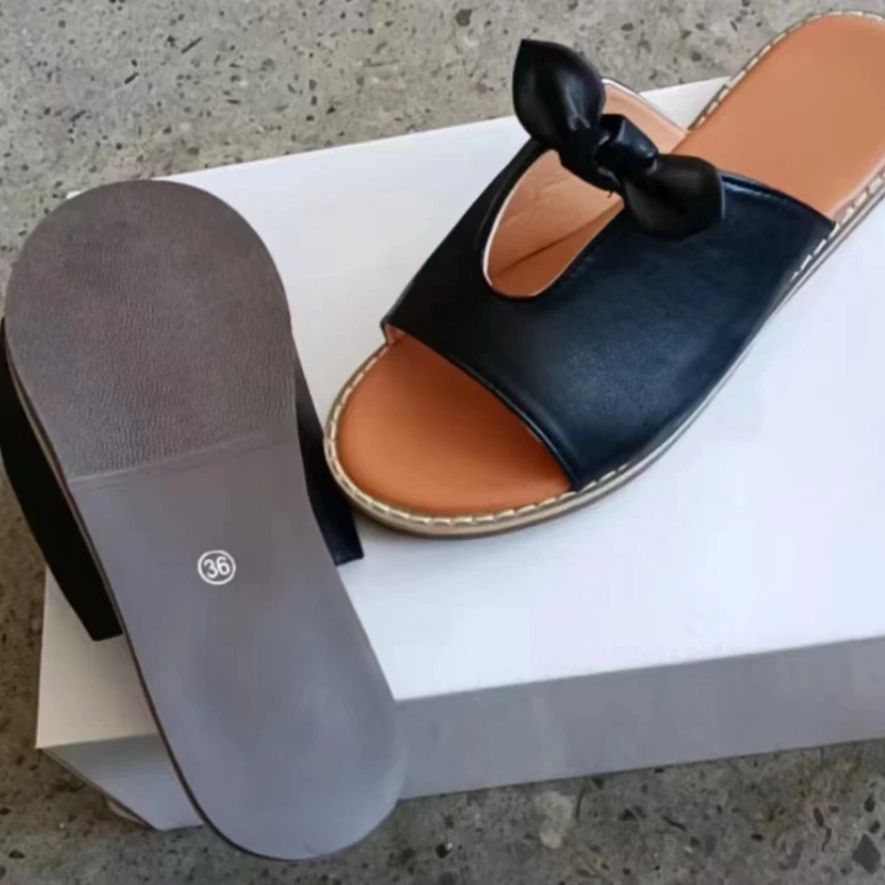 lazy shoes woman flatform beach women leather slippers slides sandals summer plus size sandalias mujer sapato feminino