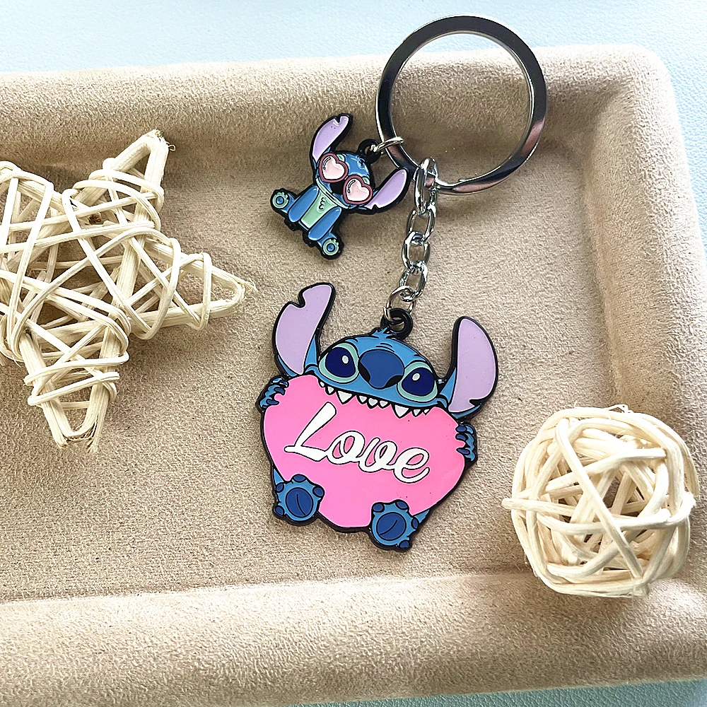 JYYH брелок для ключей с мультяшными персонажами Диснея розовый кулон любви