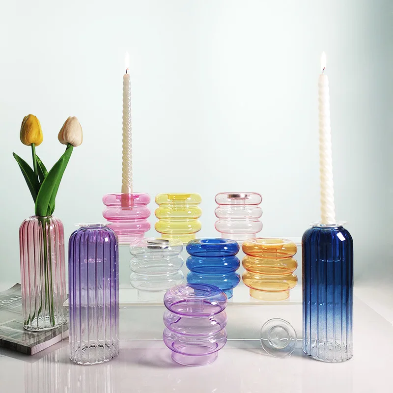 

Create The Perfect Ambiance with Our Beautiful Glass Candle Holders. Add Warmth and Light To Your Home Today!