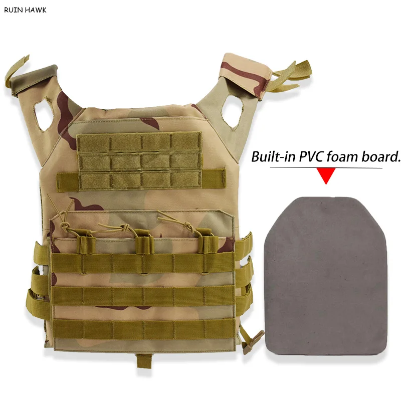 

JPC Tactical Vest Outdoor CS Combat Game Paintball Air Gun Molle Military Protective Gear Hunting Accessories