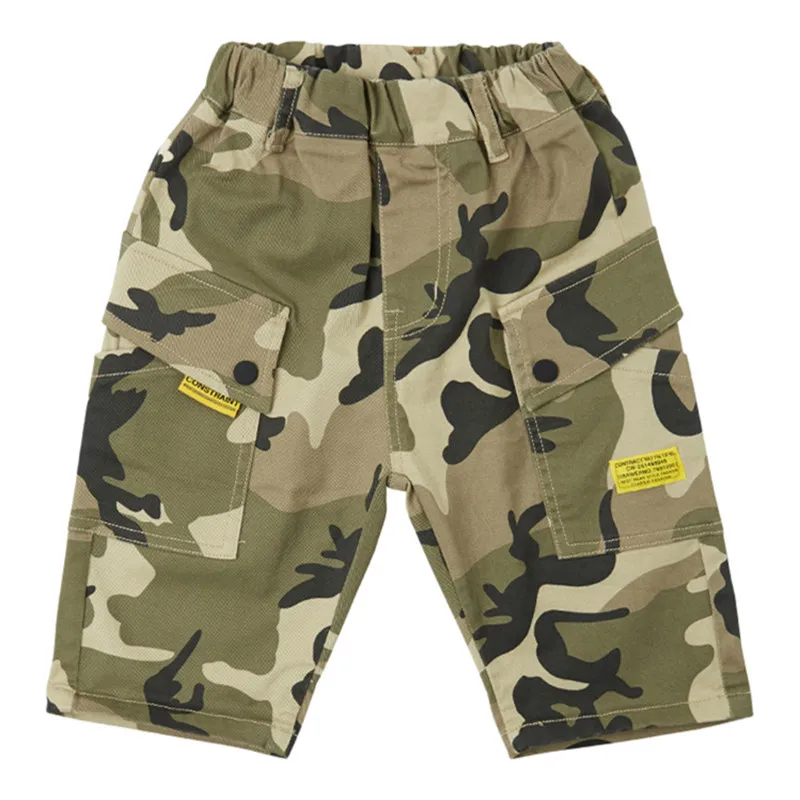 Камуфляжные шорты для мальчиков Lesiure Детские Модные Повседневные универсальные