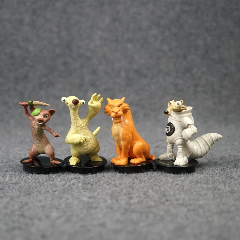 

Ice Age Prehistoric Cartoon Animal Model Toy Doll Ornaments Saber Toothed Tiger Yellow Weasel Figure Kids Gifts