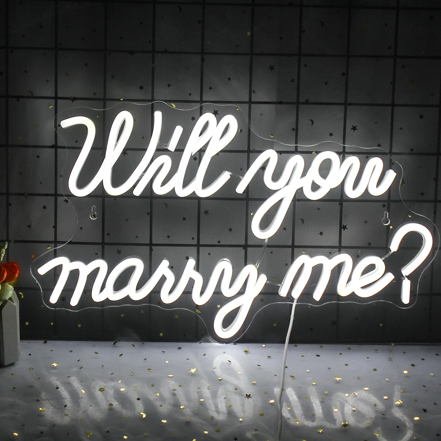 

Неоновая вывеска Will You Marry Me ineonlife