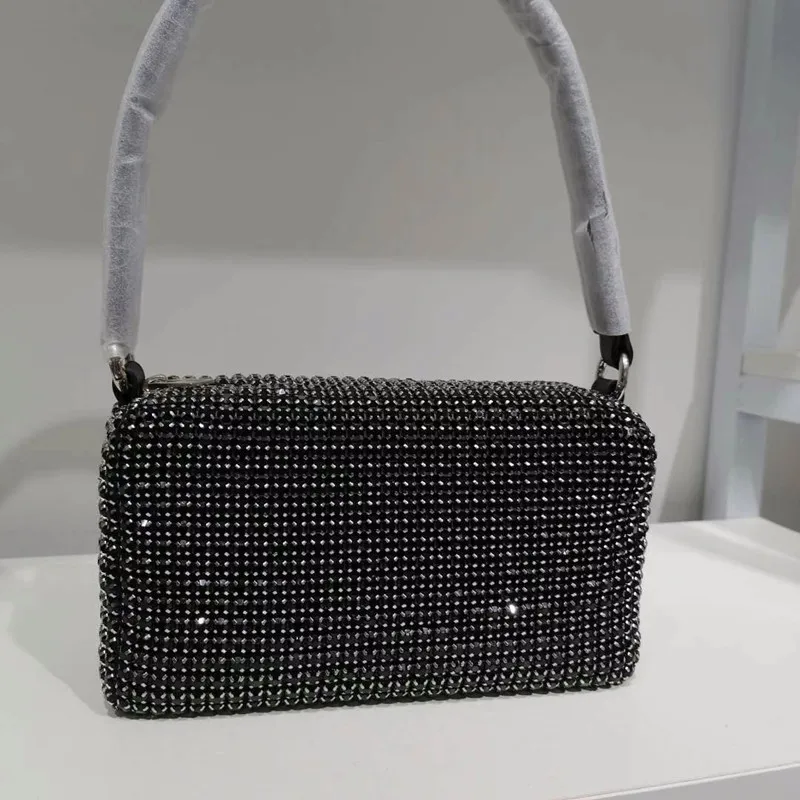 Women's Handbag Dinner Party Clutch Purse Luxury Crystal Shiny Rhinestone Diamond Evening Bag Bling Shoulder Messenger Chain Bag