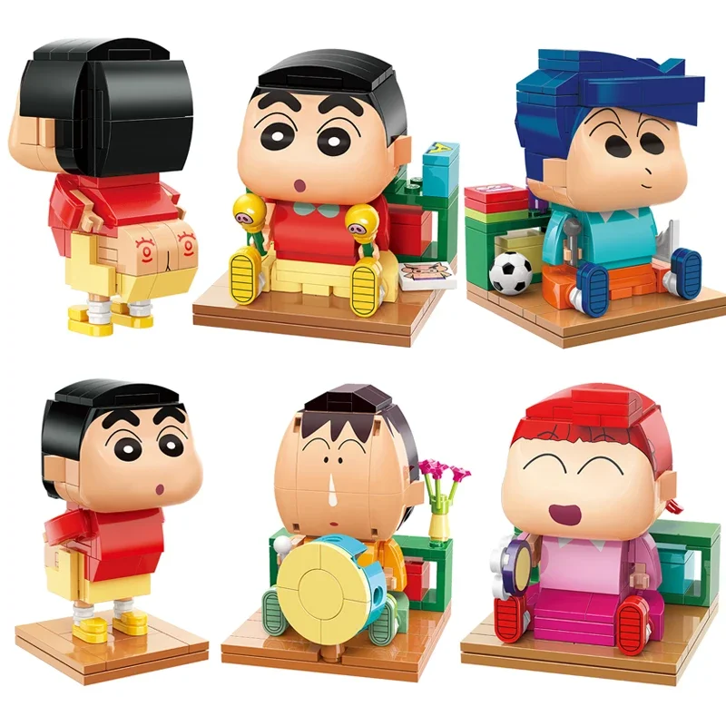 Keeppley мультяшный Карандаш Xiaoxin Street View строительный блок кошка автобус комната