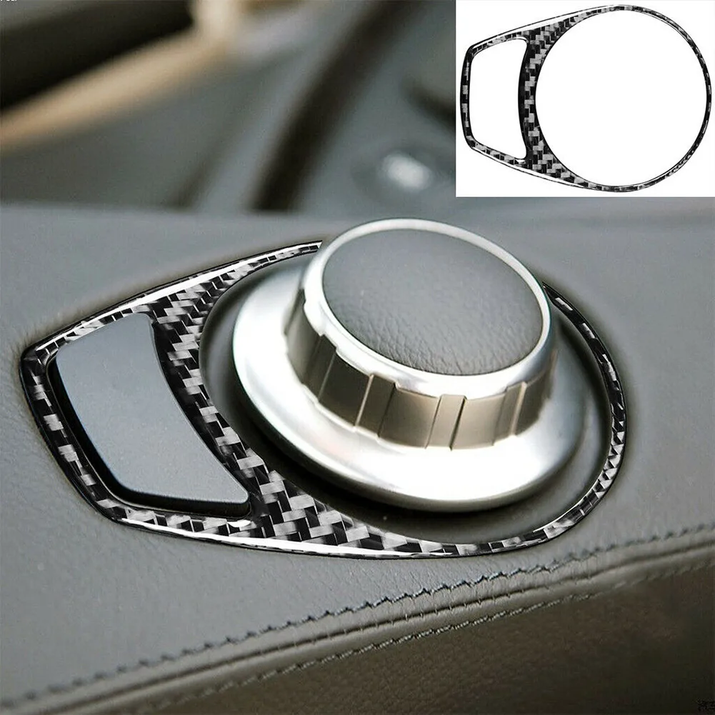 

Carbon Fiber Car FM Switch Panel Sticker Decal Interior Trim For BMW 650i 645Ci M6 2004-2010 Accessories