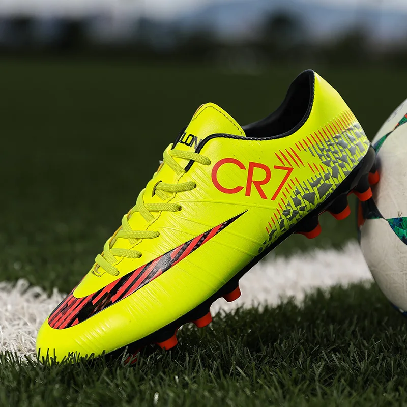 

2022 New Sneakers Men Soccer Cleats High Ankle Football Shoes Long Spikes Outdoor Training Football Boots for Men Soccer Shoes
