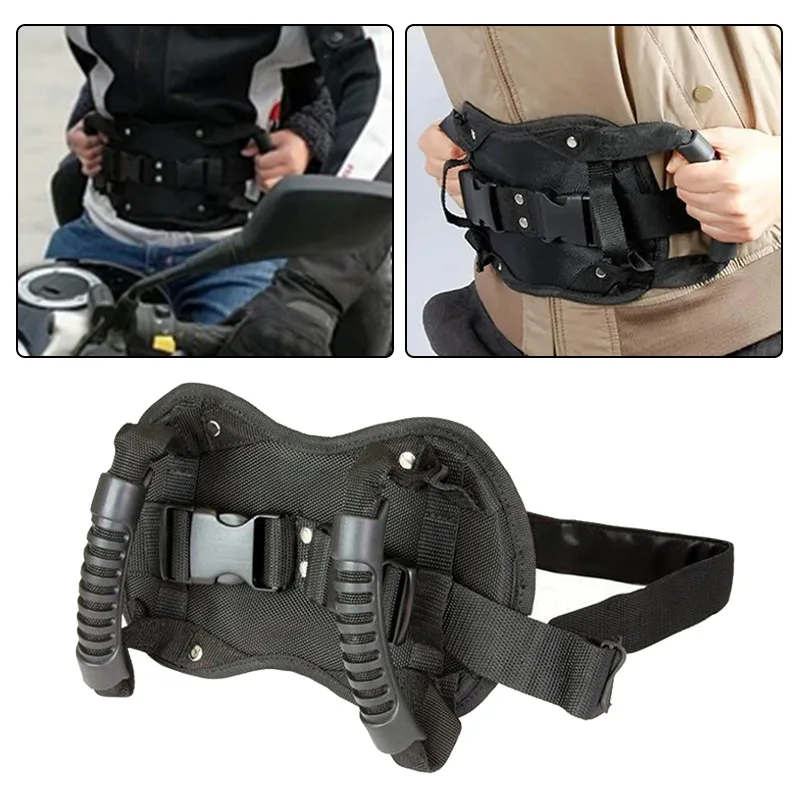 Заднее сиденье мотоцикла регулируемая ручка для пассажира нескользящий ремень с