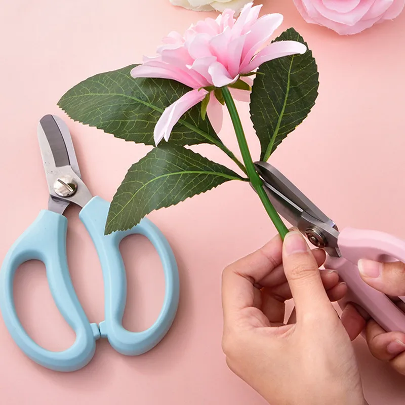 

Garden Scissors Floral Pruning Shear Tree Flower Fruit Branch Pruning Trimmer Tool Handle Short Household Scissors Garden Tools