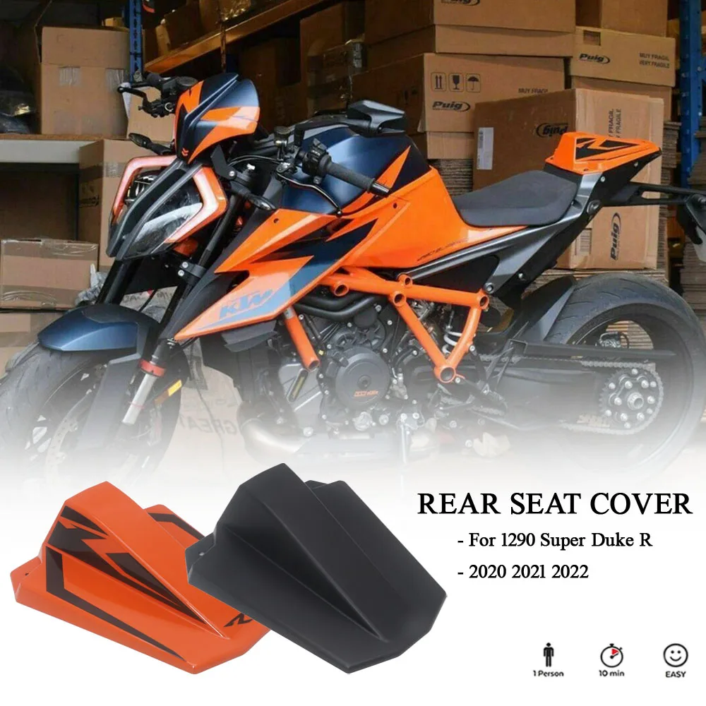 

Motorcycle Front Windshield Windscreen Airflow Wind Deflector Rear Seat Fairing Seat Cowl Cover For 1290 Super Superduke R 2020-
