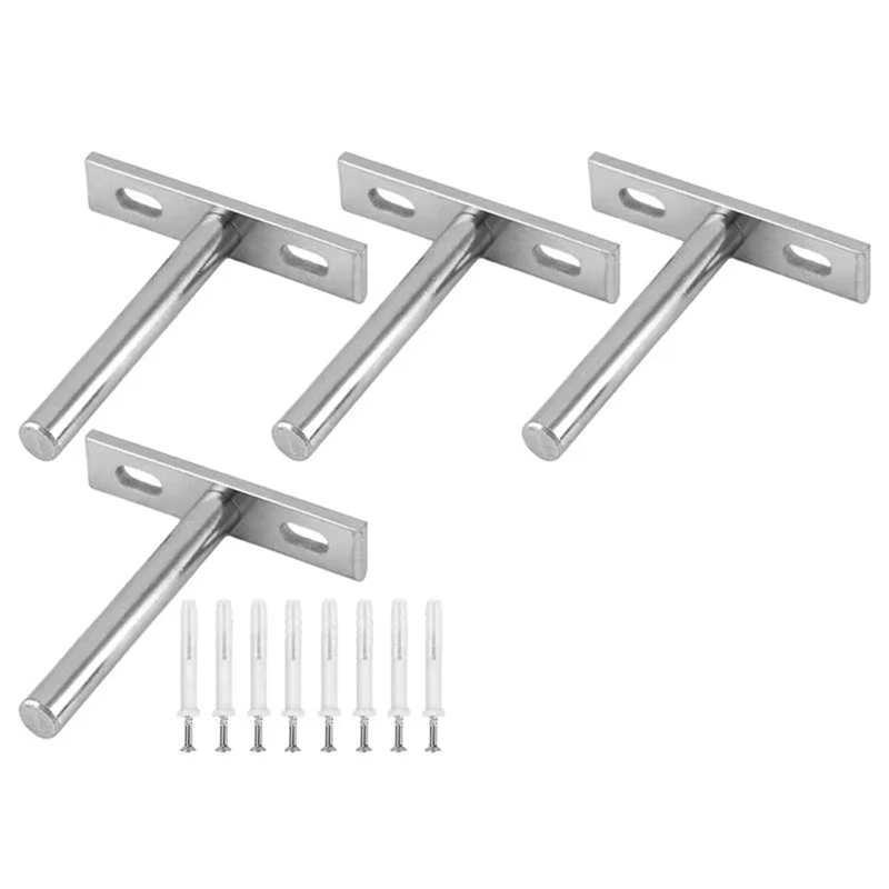 Floating Shelf Brackets Heavy Duty 3 Inch Metal Wall Shelving Holders Supports