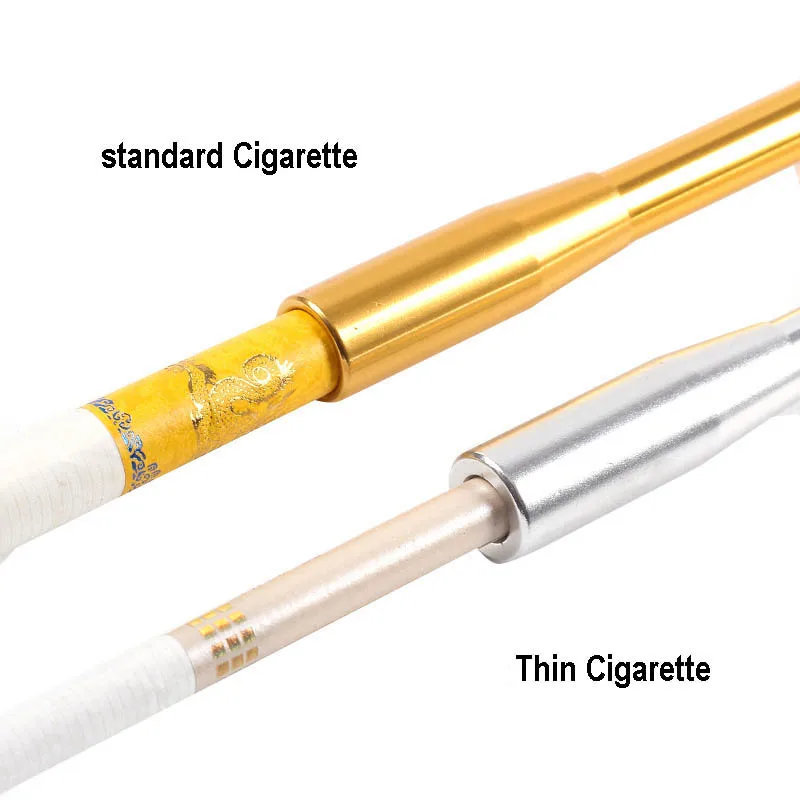 Винтажный тонкий женский держатель для сигарет трубка трехсекционный выдвижной