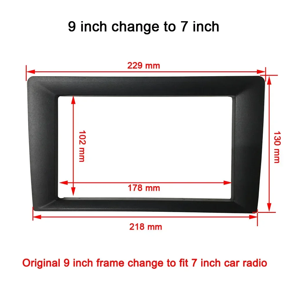 Рамка переключателя от 9 до 10 дюймов, 9 дюймов, 10 дюймов до 7 дюймов, рамка радиоприемника 1 din 2 din, подходит для всех моделей автомобилей, автомобильного радиоприемника