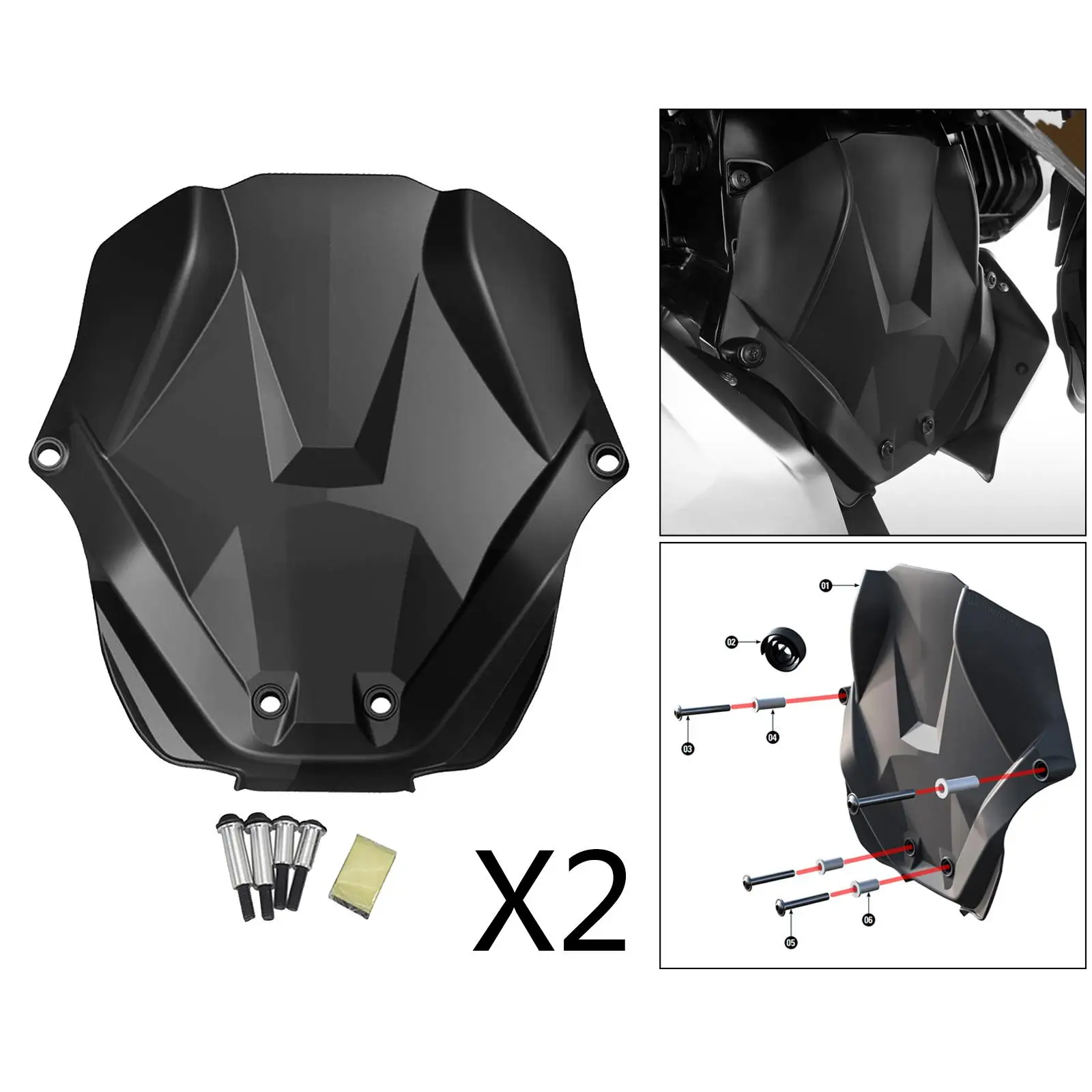 

2x аксессуары для переднего корпуса двигателя мотоцикла R1250GS ADV R1200R R1250R R1200RS R1200RT