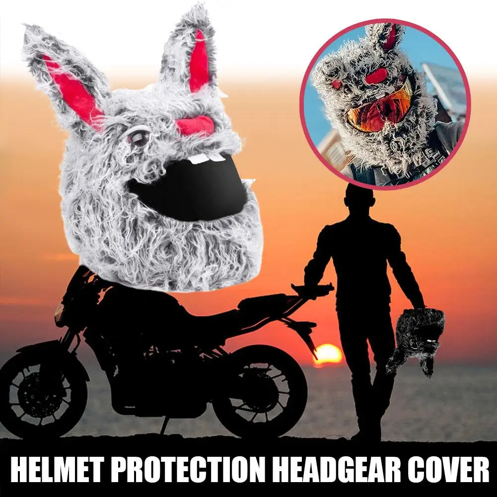 

1Pcs Bird Fried Street Plush Motorcycle Helmet Cover Anti-scratch Full-Face Motorbike Dustproof Helmets Protection Headgear X6K9