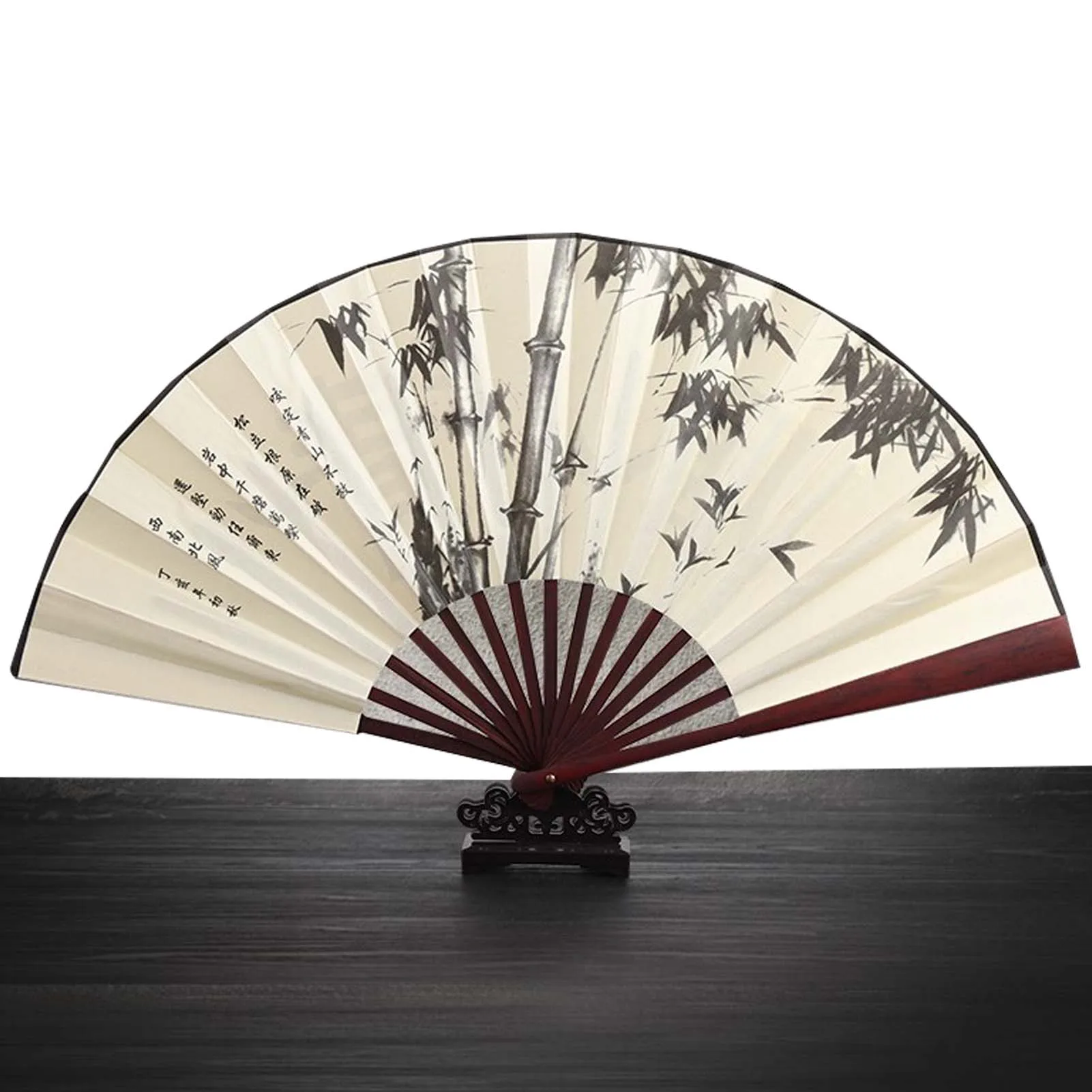 

Ручной складной веер ручной работы из бамбука очаровательный элегантный современный веер в китайском стиле для свадебной вечеринки Подарк...