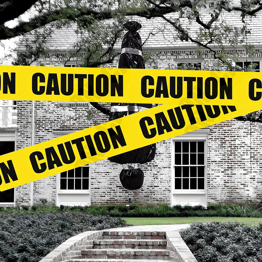 

Crime Scene Party Supplies Halloween Fright Tape Cordon Barrier Isolation Warning Tapes Sign