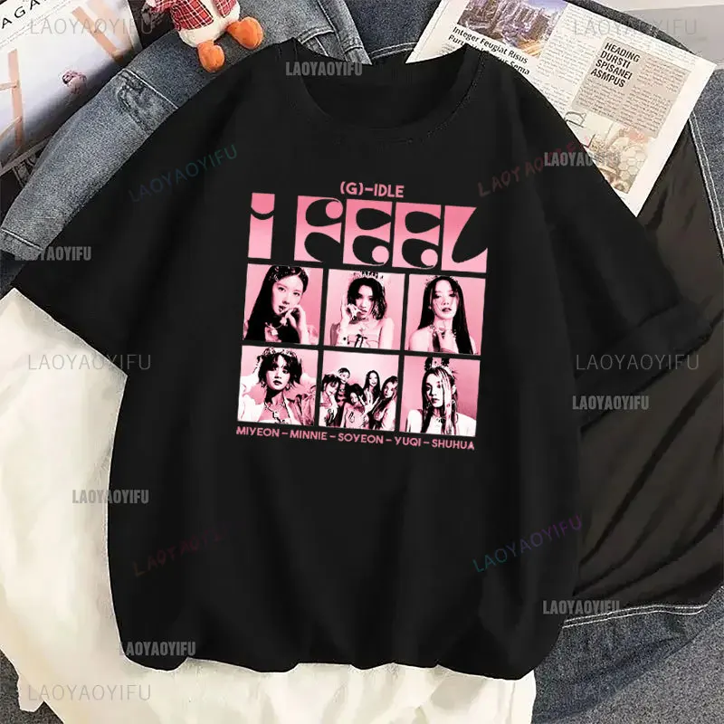 Фото Женская уличная одежда в стиле K-POP, повседневная мужская футболка в стиле Харадзюку с короткими рукавами, футболка в Корейском стиле для девушек, модель 2024 года, Y2k №2