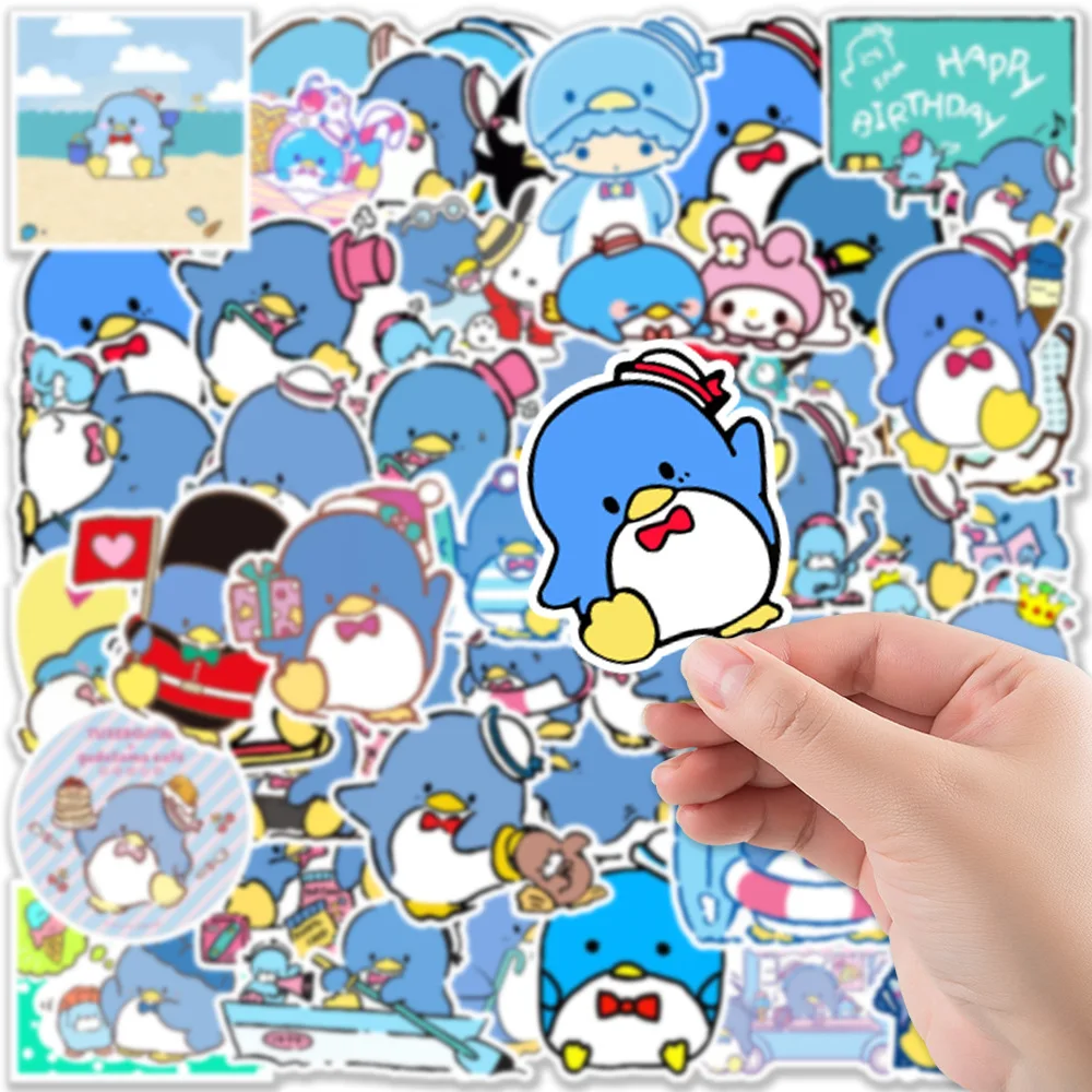 

25/50/100Pieces of Penguin Stickers Graffiti Doodle Decorated Laptop Skateboard Helmet Waterproof Cute Animal Cartoon Sticker