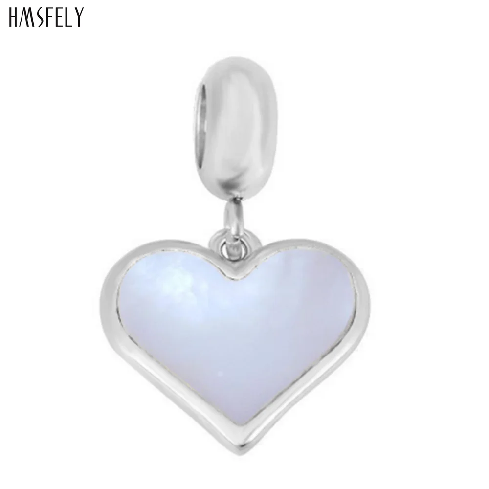 HMSFELY сверкающий стальной кулон в форме сердца для самостоятельного изготовления