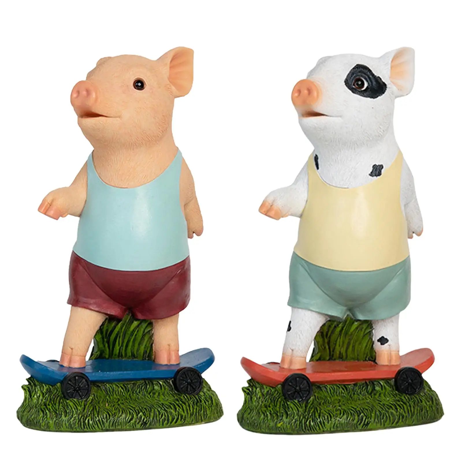 

Pig Figurine Desk Ornament Table Centerpiece Collection Decorative Small Pig