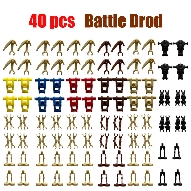 

Конструктор «Супер битва дроидов», космические строительные блоки, экшн-фигурки из военных войн, оружие, пистолеты, аксессуары для сборки, д...