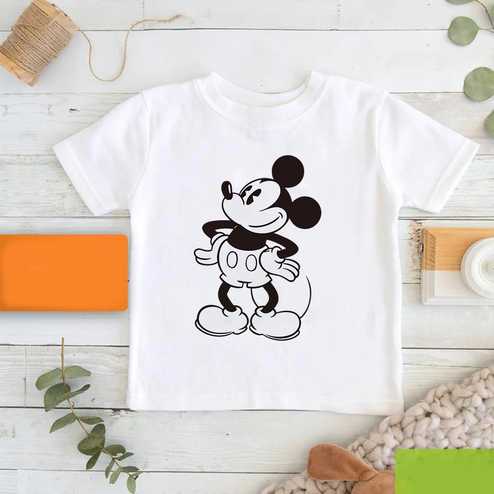 

Four Seasons Disney Hot Selling Kids Mickey Mouse Print T-Shirt Dropship Cartoon Graphic Child T Shirt Minimalist Girl Boy Tees