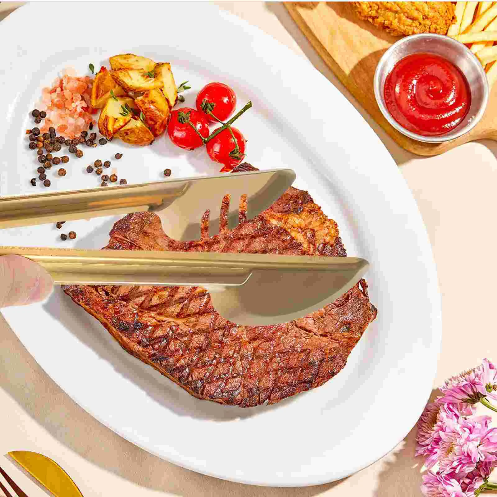 Пинцет для зажима хлеба спагетти из нержавеющей стали 304 металлические щипцы