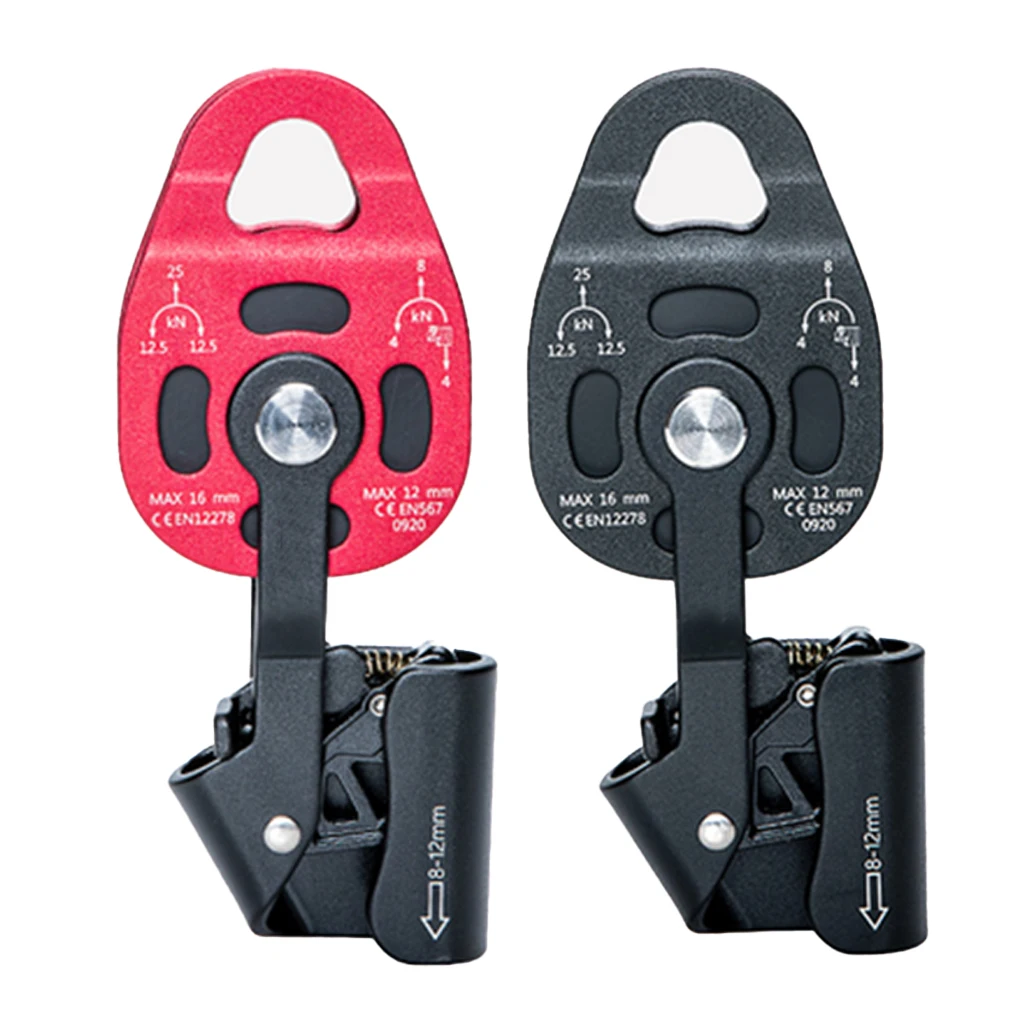 

Ascender Lifting Pulley 4KN Climbing Locking Rigging Lifter Outdoor Emergency Professional Ascending Equipment Black