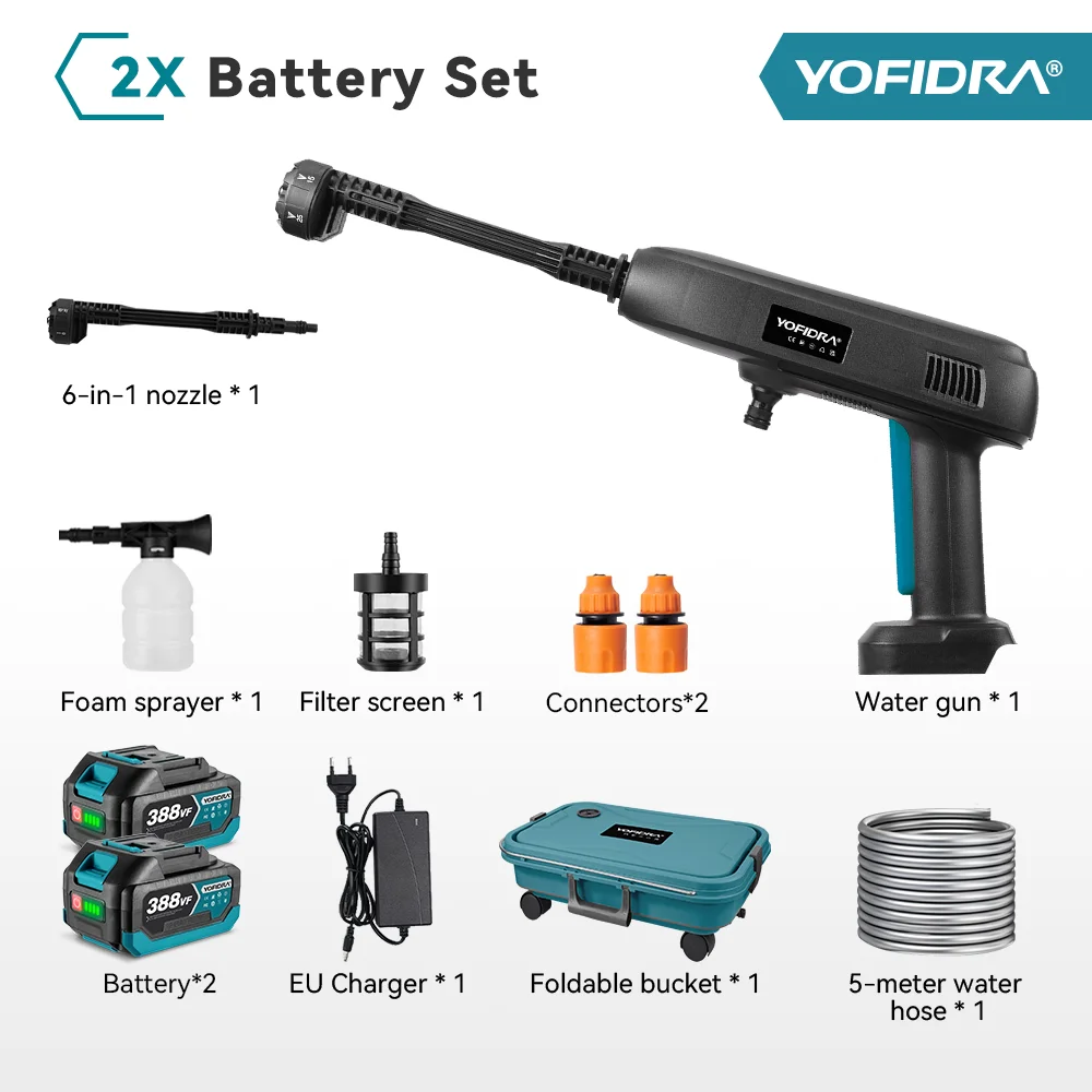 

YOFIDRA Портативная мойка высокого давления для Makita 18В