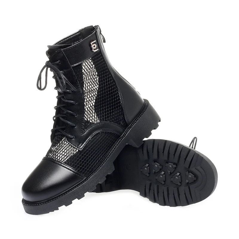 Black Elegant Ankle Boots Female Designer Summer Shoes Women's Boots Trend 2023 Platform Sandals Ladies Shoes On Offer Plus Size