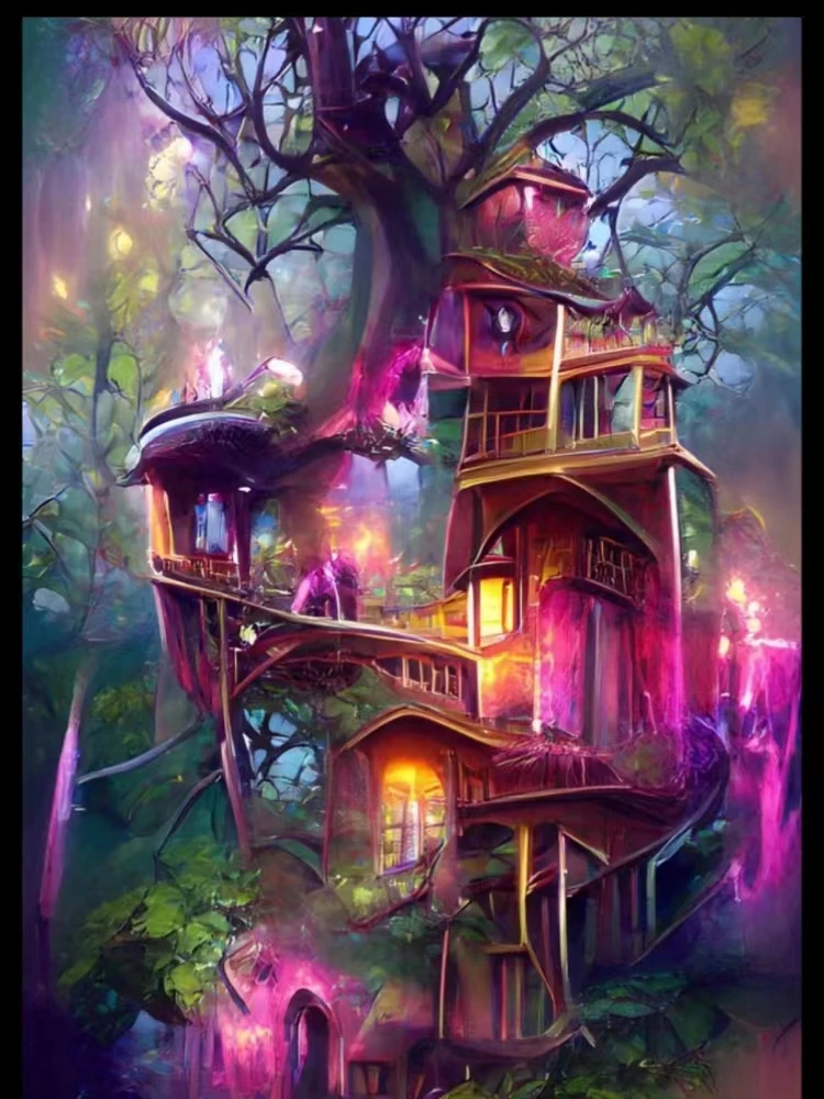 

Алмазная живопись 5d «сделай сам», мультяшная Фантазийная версия для дома, спальни, гостиной, ручное украшение в горошек